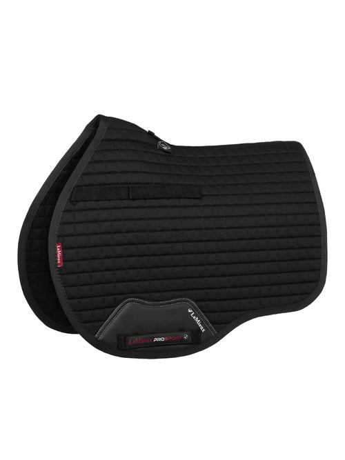 LeMieux General Purpose Cotton Square Saddle Pad - English Saddle Pads for Horses - Equestrian Riding Equipment and Accessories (Black - Small/Medium) - The One Stop Equine Shop