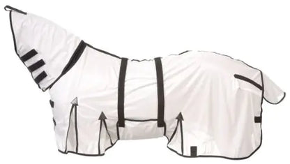 CHALLENGER 80" Horse Equine Scrim Mesh Summer FlySheet Spring Airflow Neck White 73129