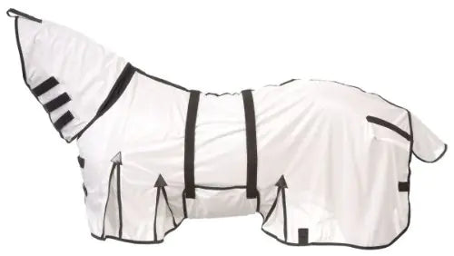 CHALLENGER 80" Horse Equine Scrim Mesh Summer FlySheet Spring Airflow Neck White 73129